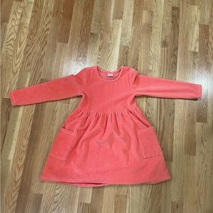 Pink corduroy Hanna Andersson dress size 6-7 years